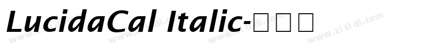 LucidaCal Italic字体转换